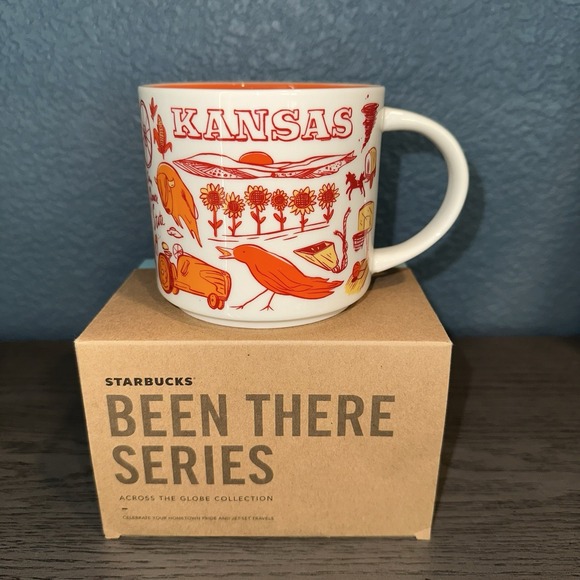 Starbucks Kansas Been There Series Collection 14oz Coffee Mug New In box W/SKU - Picture 1 of 5